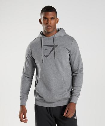 Gymshark Sharkhead Infill Hoodie Herr Grå | SE 3574NWY